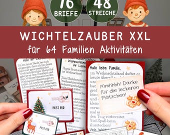 Secret Santa letters Advent calendar Secret Santa Secret Santa prank Envelopes Children Christmas Advent Gift Family Family activities Download