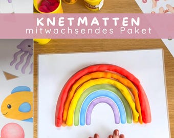 Plantillas de plastilina para niños | Desarrolla la motricidad fina | Preparación para la escritura | Montessori | Tapetes de plastilina | PDF en crecimiento | Escritura para preescolar/jardín de infancia