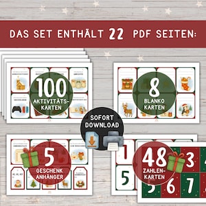 Advent Calendar Children DIY Time instead of stuff 100 Activity Ideas Christmas Advent Mindfulness Gift Family Family Activities PDF image 4