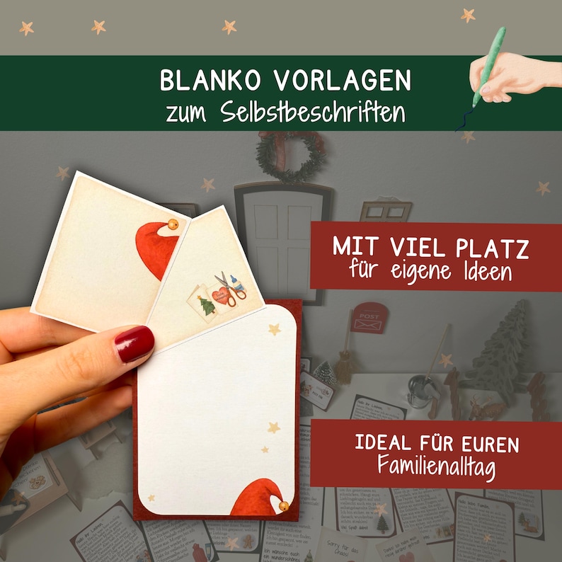 Wichtelbriefe Adventskalender Wichtel Wichtelstreich Briefumschläge Kinder Weihnachten Advent Geschenk Familie Familienaktivitäten Download Bild 9