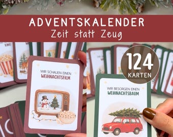 Adventskalender Kinder DIY Zeit statt Zeug 100 Aktivitäten Ideen Weihnachten Advent Achtsamkeit Geschenk Familie Familienaktivitäten PDF