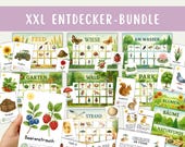 Natur Materialpaket für Kinder 250+ Seiten PDF Lernmaterial | 350+ Naturkarten & Spielideen zu 7 Lebensräumen | Kita Grundschule Ferien
