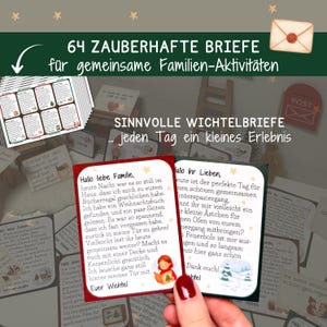 Wichtelbriefe Adventskalender Wichtel Wichtelstreich Briefumschläge Kinder Weihnachten Advent Geschenk Familie Familienaktivitäten Download Bild 3