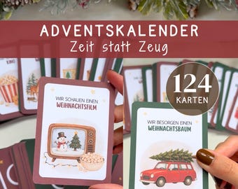 Adventskalender Kinder DIY Zeit statt Zeug 100 Aktivitäten Ideen Weihnachten Advent Achtsamkeit Geschenk Familie Familienaktivitäten PDF