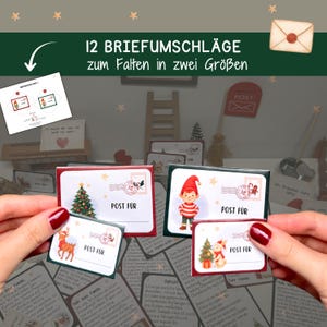 Wichtelbriefe Adventskalender Wichtel Wichtelstreich Briefumschläge Kinder Weihnachten Advent Geschenk Familie Familienaktivitäten Download Bild 7
