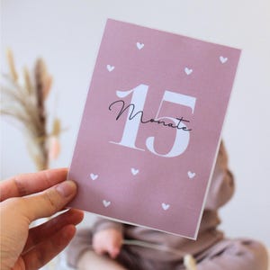 Cartes mensuelles pour la 2ème année de vie de bébé Cartes jalons DIY Téléchargement instantané Milestones Bébé 2 ans cadeau minimaliste 1er anniversaire