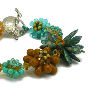 Tutorial Bead Jewelry Bracelet Pattern Morphing Plum Blossom Beaded Bead image 4