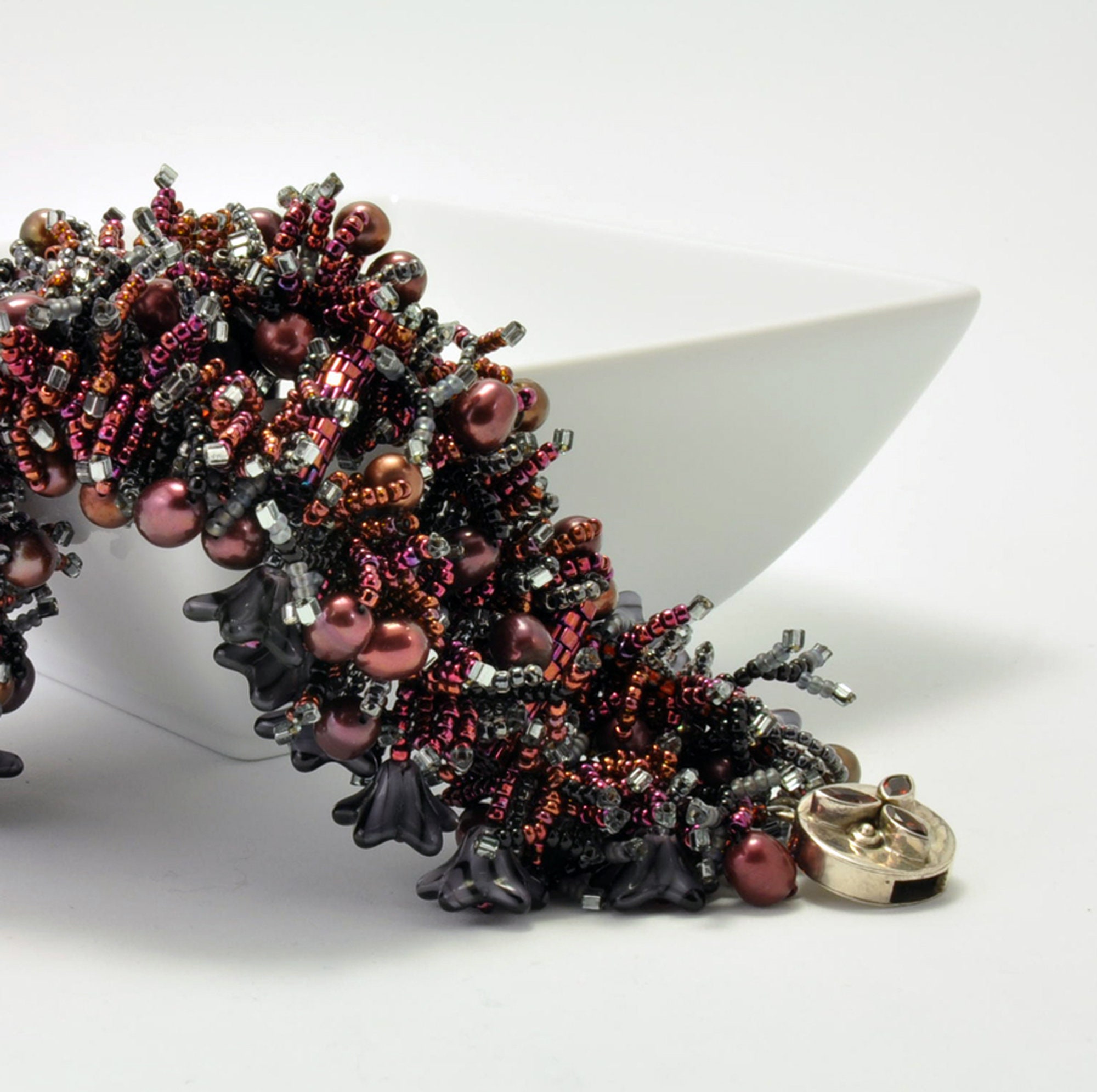 Tutorial Bead Jewelry Making PDF Pattern Lush Cuff Bracelet Etsy