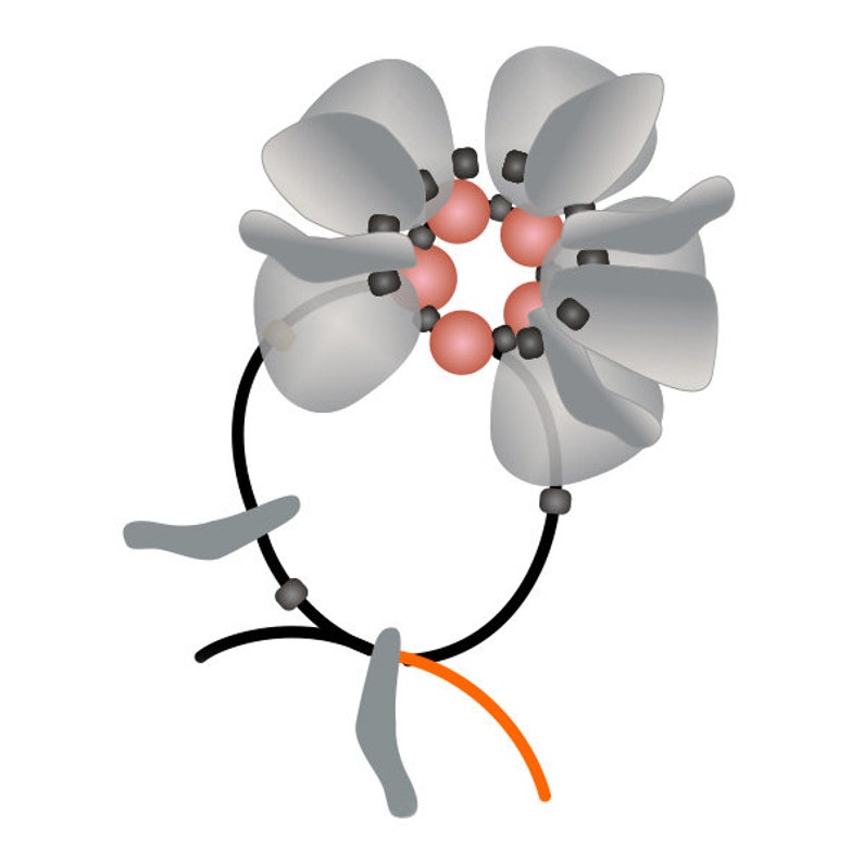 Tutorial Beaded Bead Using Rose Petal Beads & Seed Beads, Magnolia