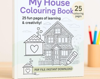 My House Activity Book: 25 Coloring Pages & Kids Games (PDF Download)