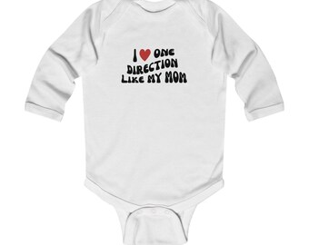 I Heart One Direction Like My Mom Infant Bodysuit | Music Fan Outfit