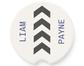 Liam Payne Soapstone Car Coaster: One Direction Fan Gift