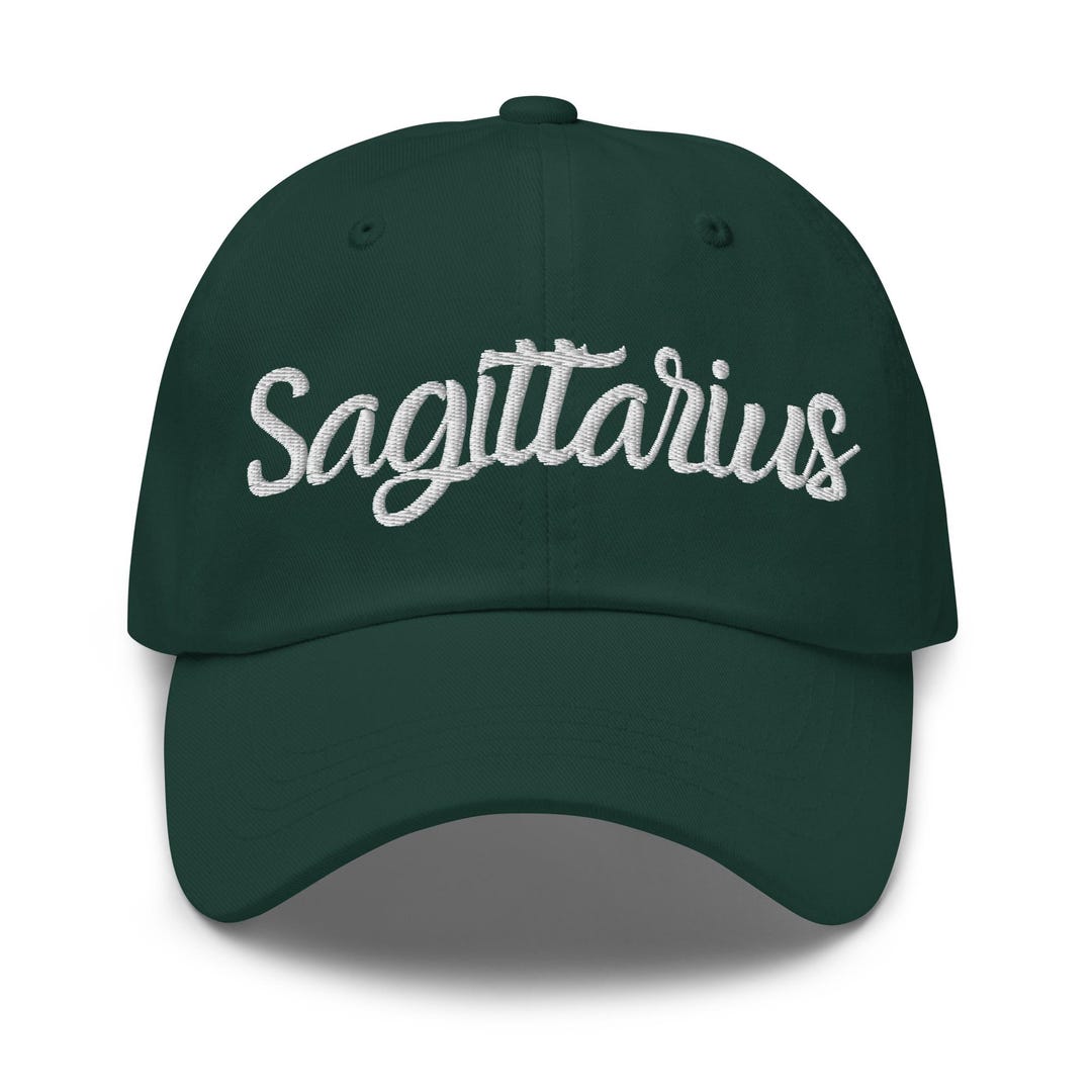 Star Sign Cap Sagittarius Embroidered Hat | Zodiac Sign Baseball Cap - Etsy