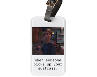 Henry Danger Jace Norman Side Eye Luggage Tag: Acrylic Travel Accessory