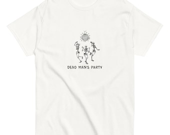 Dead Man's Party | Dancing Skeletons | Gen X |  Oingo Boingo Shirt | Halloween Party| 80s Graphic tee |