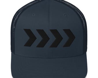 Navy Embroidered Arrow Trucker Cap - Liam Payne Fan Merch