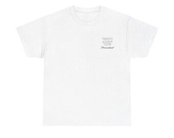 Thrifting Addict Club President Tee: Vintage Style Graphic T-Shirt
