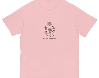 Disco Skeletons Graphic T-shirt: Fun Party Tee