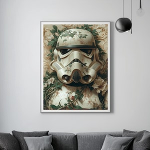 Affiche d'art mural ultra réaliste de science-fiction, Stormtrooper, laminé mat, carton de 200 grammes