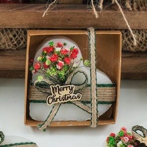 Handmade Christmas Scent Soap Favors, Personalized Christmas Gift, Custom Christmas Favors, Xmas Table Decor, New Year Merry Christmas Favor