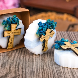 Handmade Soap, Baptism Favors for Guests, Scented Soap Favors, First Communion Gift, Baby Shower Favors, Christening Favors, Baptism Soaps