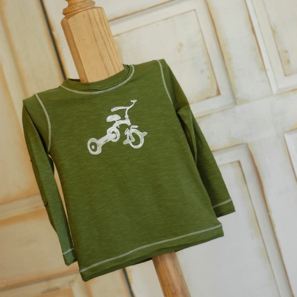 2T Todder Green Organic Trike Long Sleeve Tee