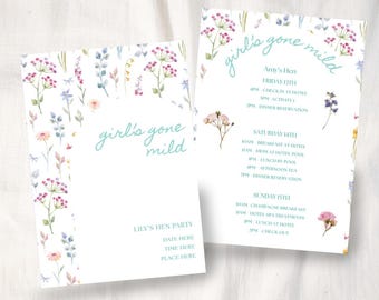 Itinéraire Girl's Gone Mild Hen / EVJF / week-end / EVJF - téléchargez et modifiez instantanément !