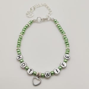 Hotwife Bracelet Wrist & Anklet Jewelry - with Heart Charm Hotwife Swingers Cuckold BBC Only QOS Vixen Fetish Queen Wife Sharing Blacked
