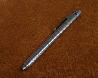 Honeycomb Titanium Bolt Action EDC Pen
