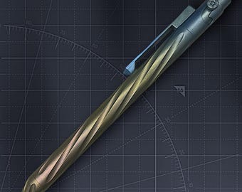 Custom Color Twist Titanium Anodized Bolt Action EDC Pen