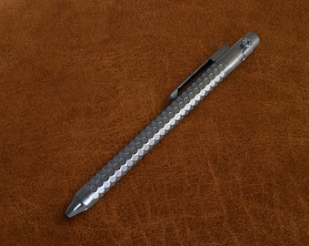 Honeycomb Titanium Bolt Action EDC Pen