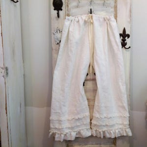 Ruffled Pants | Ruffles and Lace | Linen Bloomers | | Prairie Style ...