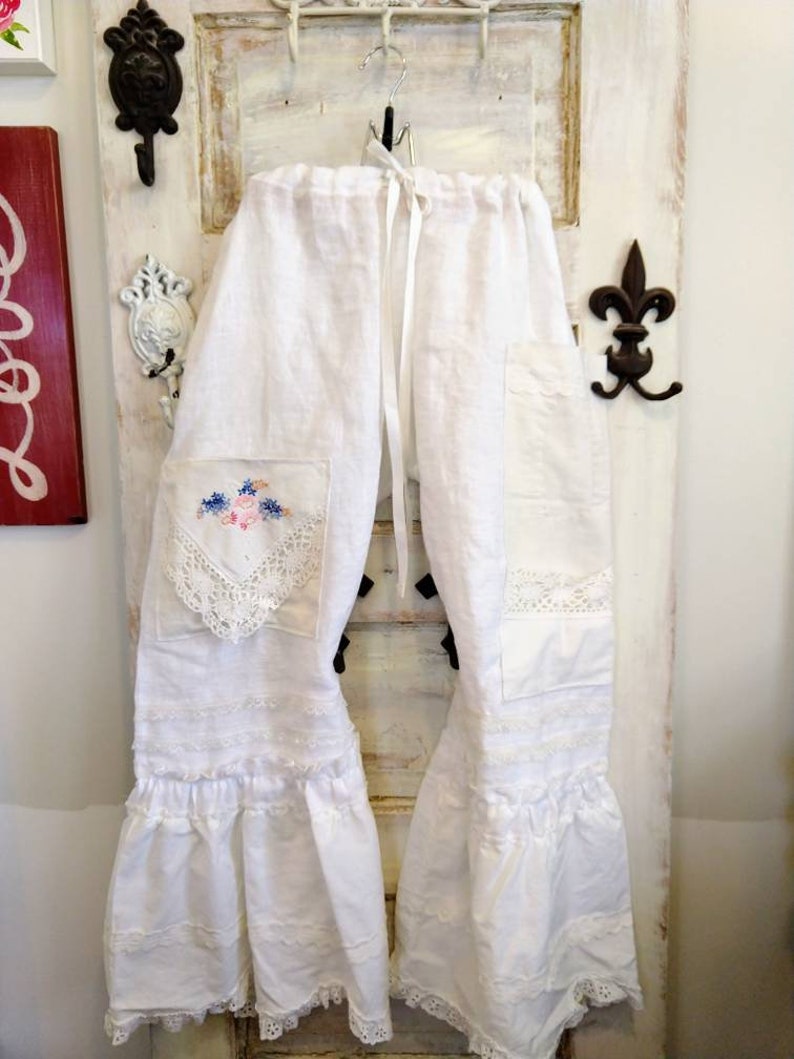 Ruffled Bloomers Gypsy Pants De Ateliers Bloomers Washed Etsy