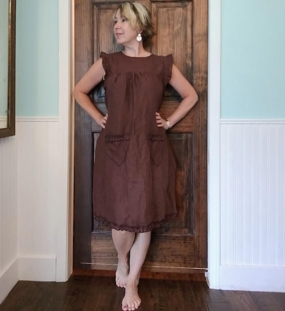 linen blend cargo dress Cargo Dress