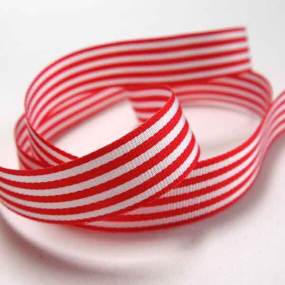5 Metres 25mm QUALITY Berisford RED Gingham Check Ribbon CHRISTMAS Red