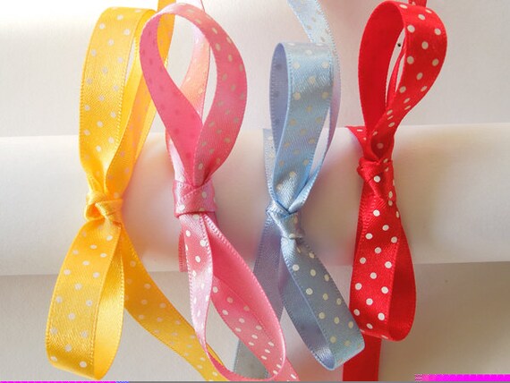 18 Colours 2-5Mtr Lengths Berisfords 10mm-15mm-25mm Micro Small Dot Ribbon