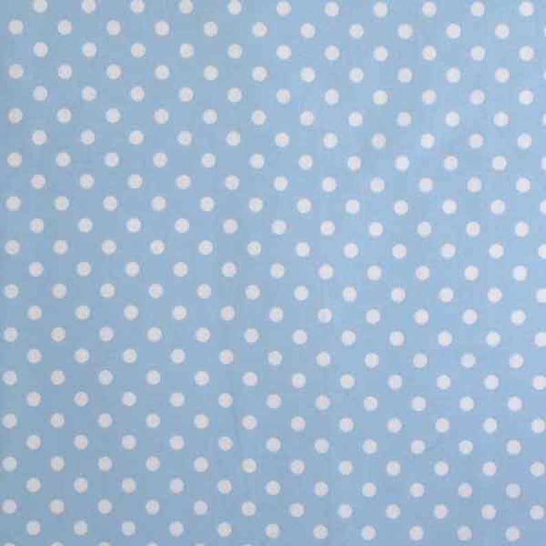 Fabric Freedom Sky Blue With White Spots 100/% Cotton