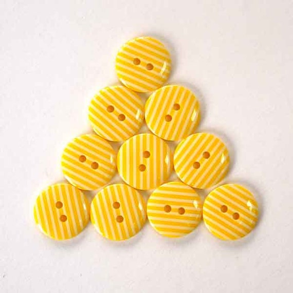 5 x Printed Polka Dot Spot Lignes Buttons 15mm