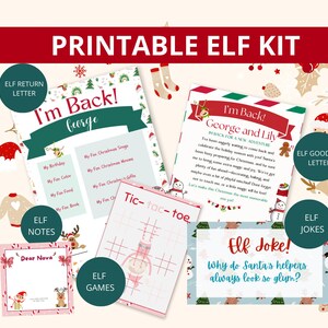 Elf Kit | Elf games | Elf printable | Elf letter | Elf activities | Christmas Elf | Elf goodbye | Elf return | Elf Jokes | Elf notes | Xmas|