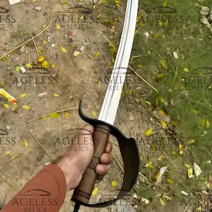 Legendary High Carbon Steel Cutlass Sword: Master Pirate Sword for Costumes, Wall Display, Historical Collectors, and Groomsmen Gifts.