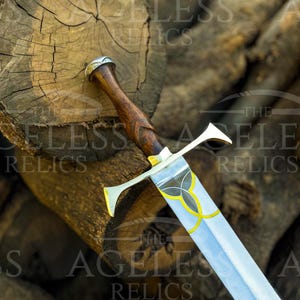 Merlin Excalibur Sword – Handmade King Arthur Collectible, Medieval Fantasy Gift for Him, Dad, Husband, Collectible Sword |  Movie replica