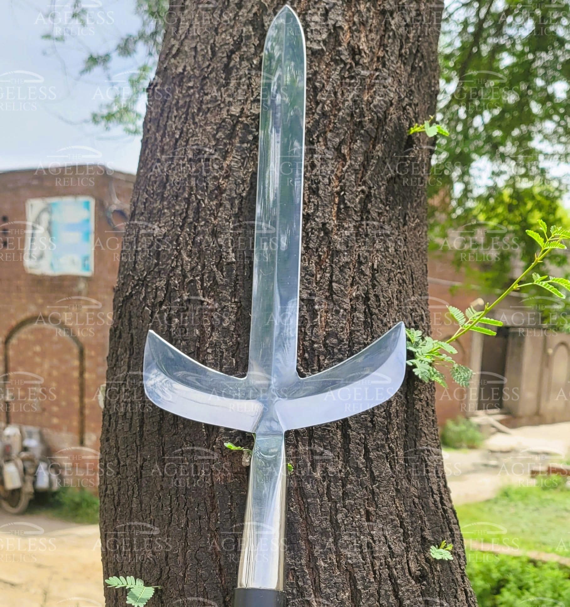 十文字槍：紫檀の柄、炭素鋼の刃 - Etsy 日本