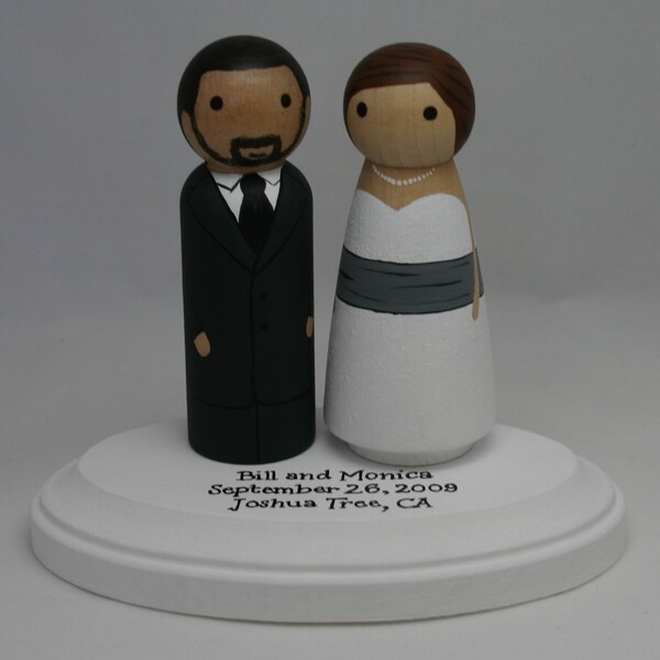 Custom UnNaked Couple - Peggies - FULLY customizable - with Personalized Pedestal