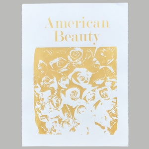 Original Screen Print - Gold American Beauty