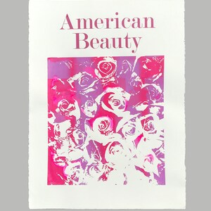Original Screen Print - American Beauty Pink & Purple