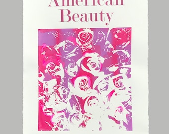 Original Screen Print - American Beauty Pink & Purple