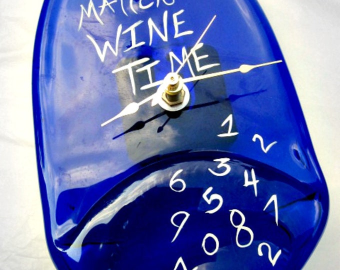 Clock Wine Bottle Clock It Doesnt Matter Its Wine Time Etsy