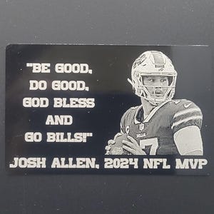 Josh Allen MVP einprägsame Karte