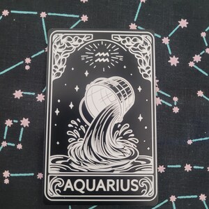 Carte signe astrologique « Verseau »