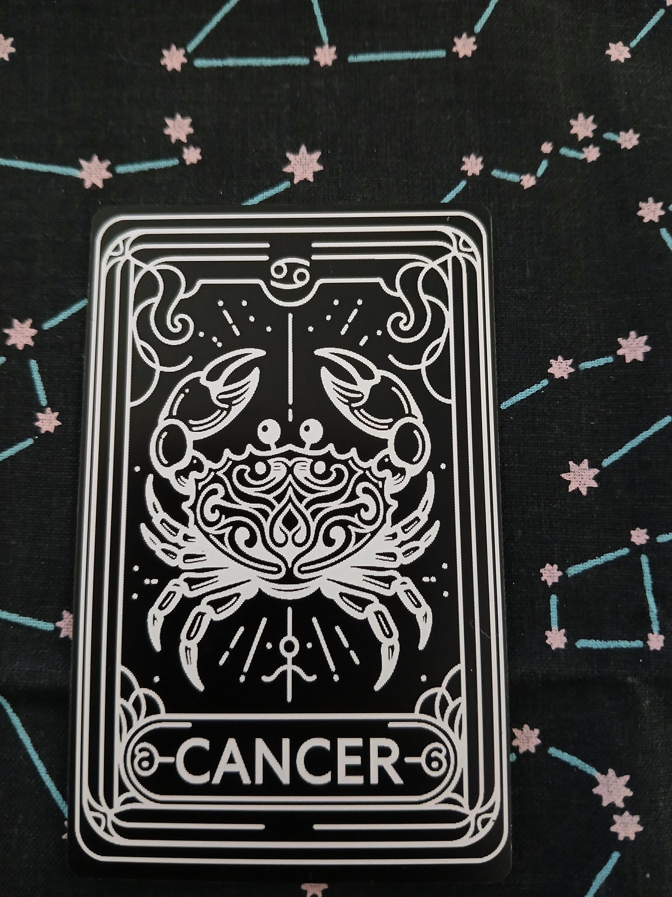 Astrological Sign "cancer" Card Etsy